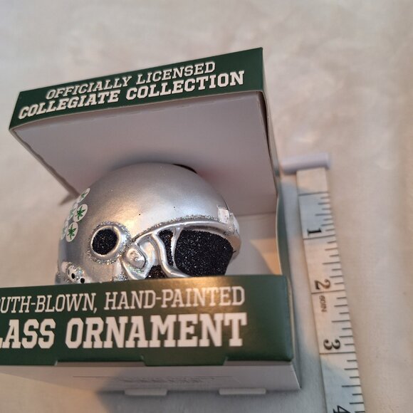 Old World Christmas NCAA Ohio State Football Helmet Glass Christmas Ornament - Picture 5 of 5